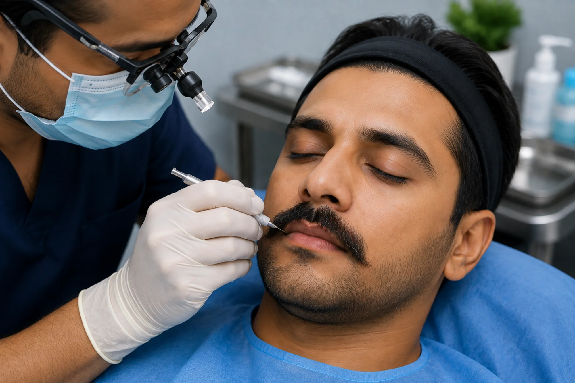 moustache haior transplant procedure